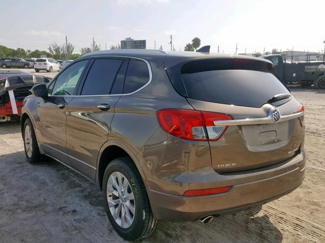 LRBFXBSAXHD012442 - 2017 BUICK ENVISION E BROWN photo 3