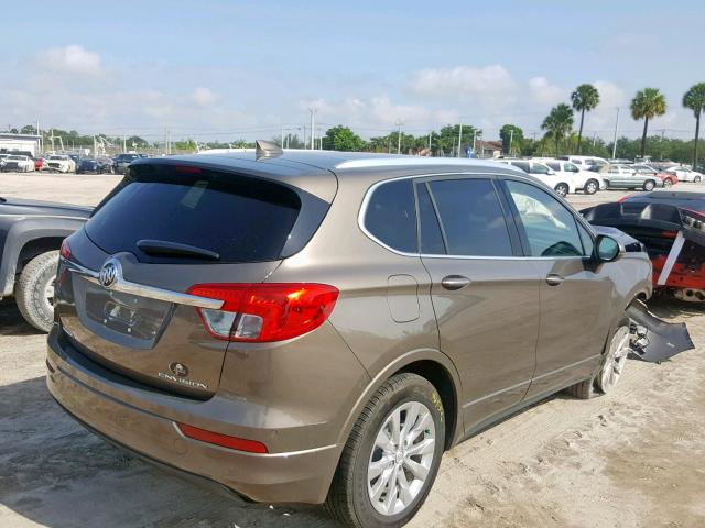 LRBFXBSAXHD012442 - 2017 BUICK ENVISION E BROWN photo 4