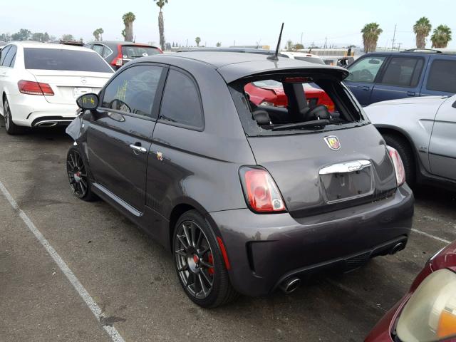 3C3CFFFH7FT579807 - 2015 FIAT 500 ABARTH GRAY photo 3