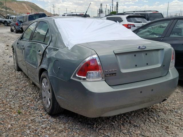 3FHAP06Z29R137951 - 2009 FORD FUSION S GREEN photo 3