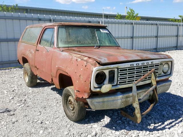 AA0BF7S230378 - 1977 PLYMOUTH TRAILDUSTE RED photo 1