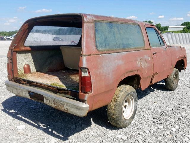 AA0BF7S230378 - 1977 PLYMOUTH TRAILDUSTE RED photo 4