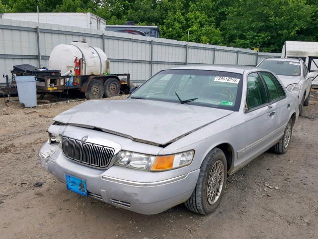 2MEFM74W71X655716 - 2001 MERCURY GRAND MARQ GRAY photo 2