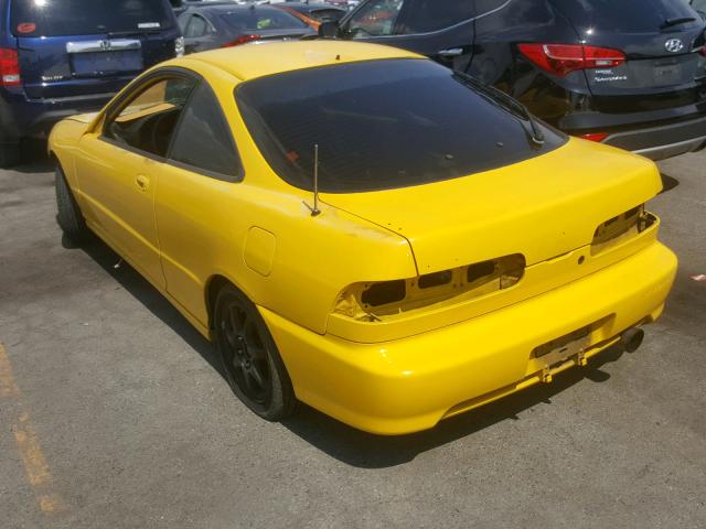 JH4DC23191S001130 - 2001 ACURA INTEGRA TY YELLOW photo 3