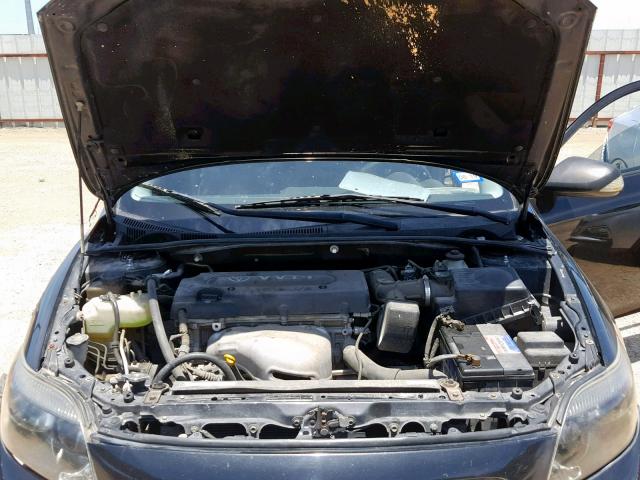 JTKDE167450039932 - 2005 TOYOTA SCION TC BLACK photo 7