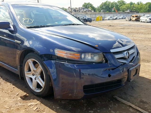 19UUA66256A037138 - 2006 ACURA 3.2TL BLUE photo 9