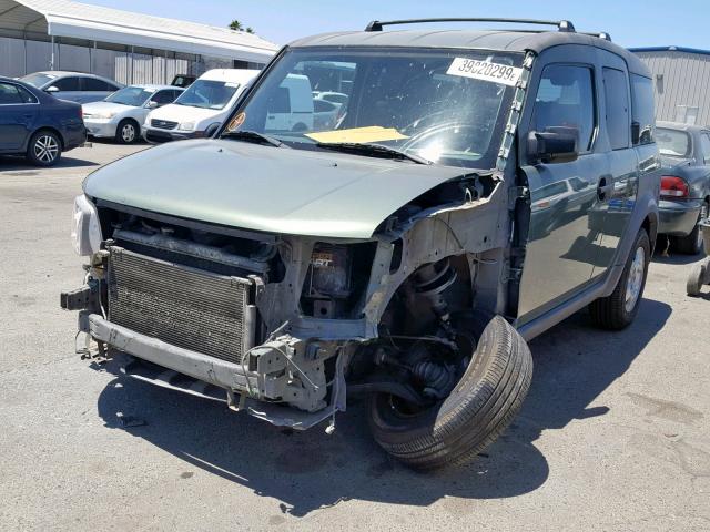 5J6YH28523L048135 - 2003 HONDA ELEMENT EX GREEN photo 2