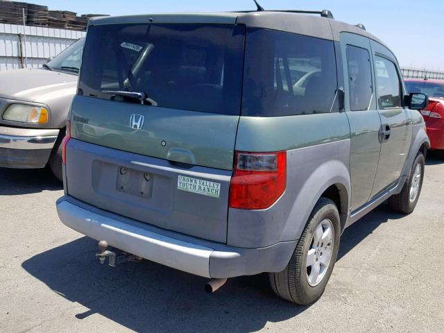 5J6YH28523L048135 - 2003 HONDA ELEMENT EX GREEN photo 4