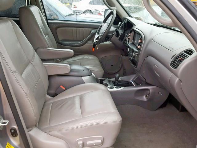 5TDBT48A53S183319 - 2003 TOYOTA SEQUOIA LI SILVER photo 5