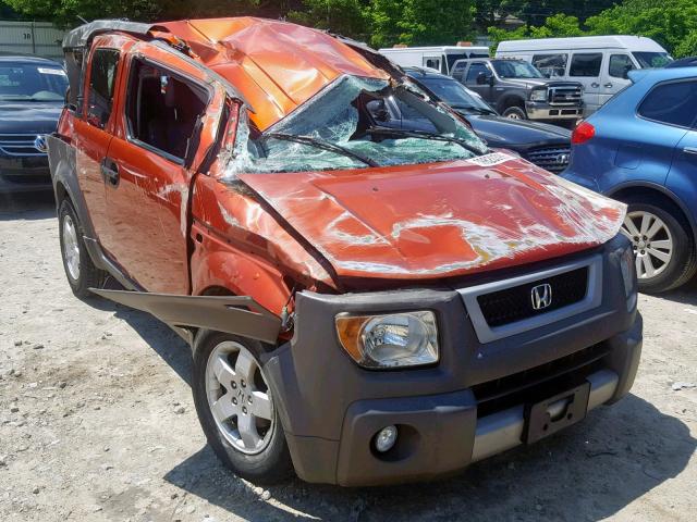 5J6YH28604L018285 - 2004 HONDA ELEMENT EX ORANGE photo 1