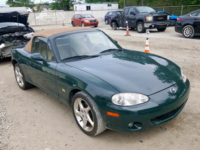 JM1NB353010213956 - 2001 MAZDA MX-5 MIATA GREEN photo 1