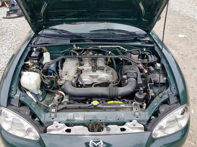 JM1NB353010213956 - 2001 MAZDA MX-5 MIATA GREEN photo 7