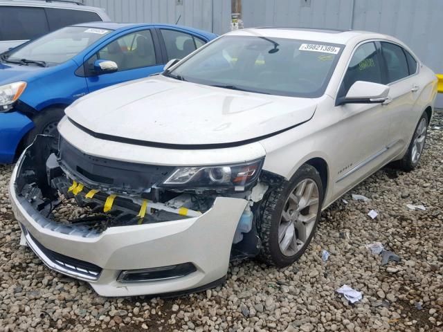 1G1145SL5EU111651 - 2014 CHEVROLET IMPALA LTZ WHITE photo 2