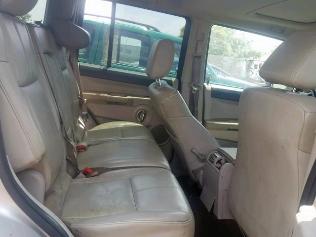 1J8HG58206C364548 - 2006 JEEP COMMANDER CREAM photo 6