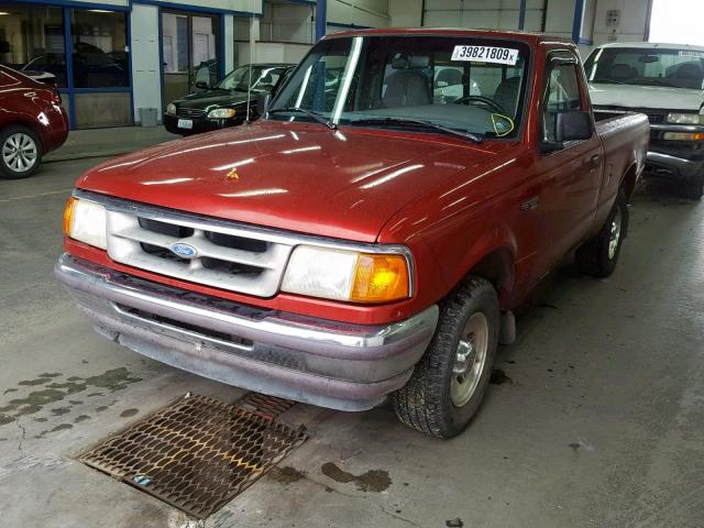 1FTCR10A3VPA39665 - 1997 FORD RANGER RED photo 2