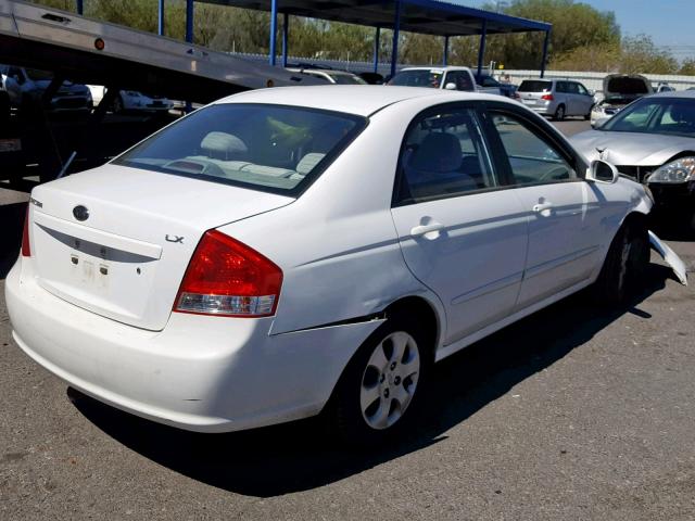 KNAFE222395612776 - 2009 KIA SPECTRA EX WHITE photo 4