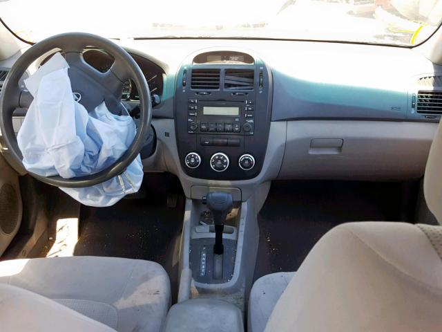 KNAFE222395612776 - 2009 KIA SPECTRA EX WHITE photo 9