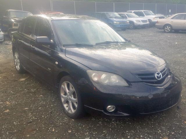 JM1BK343451322666 - 2005 MAZDA 3 HATCHBAC BLACK photo 1