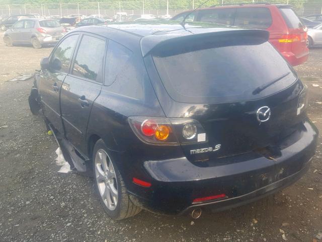 JM1BK343451322666 - 2005 MAZDA 3 HATCHBAC BLACK photo 3