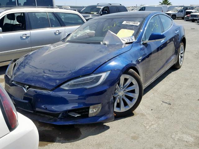 5YJSA1E25JF245322 - 2018 TESLA MODEL S BLUE photo 2