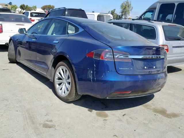 5YJSA1E25JF245322 - 2018 TESLA MODEL S BLUE photo 3