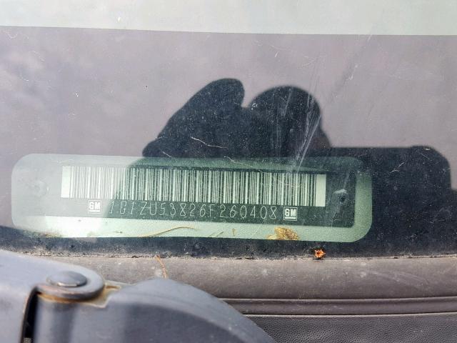 1G1ZU53826F260408 - 2006 CHEVROLET MALIBU LTZ 银色 照片 10