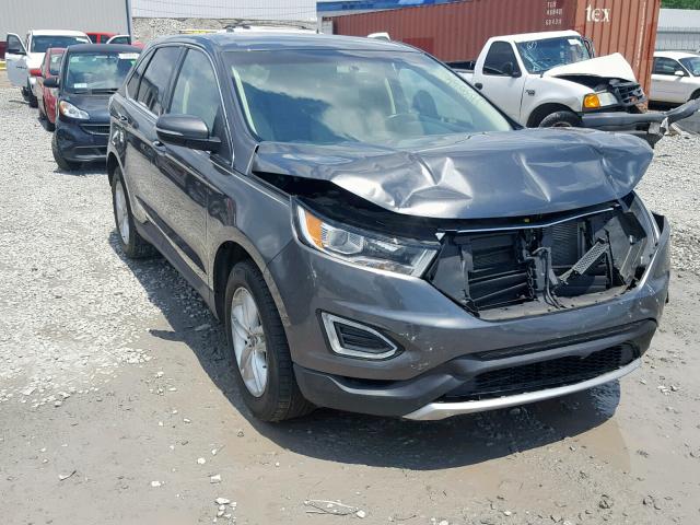 2FMTK3J97FBC09437 - 2015 FORD EDGE SEL GRAY photo 1