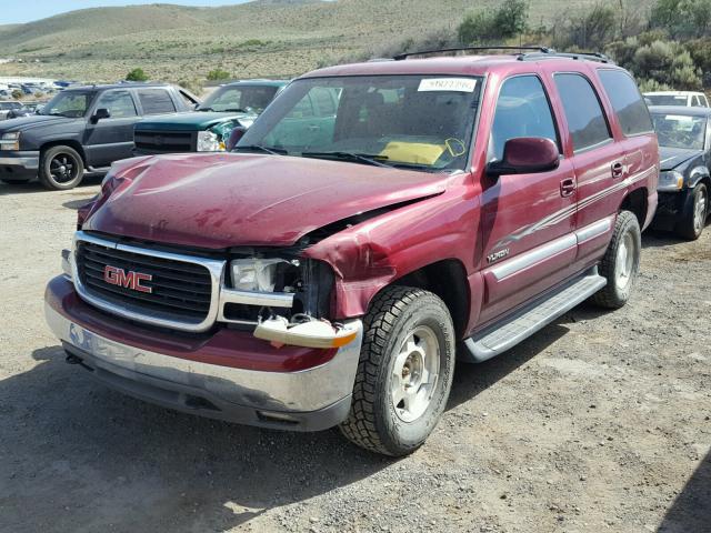 1GKEK13V84R115514 - 2004 GMC YUKON RED photo 2