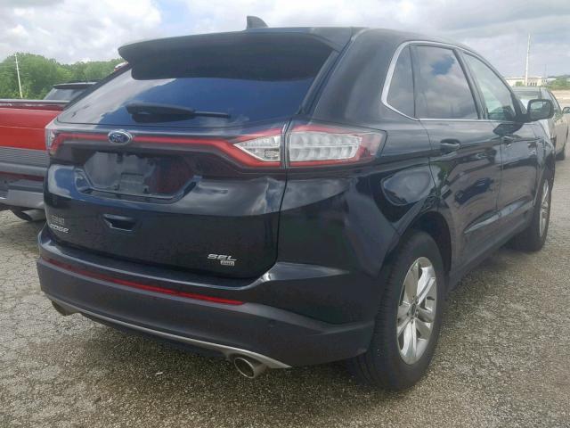 2FMTK4J88FBB81046 - 2015 FORD EDGE SEL BLACK photo 4