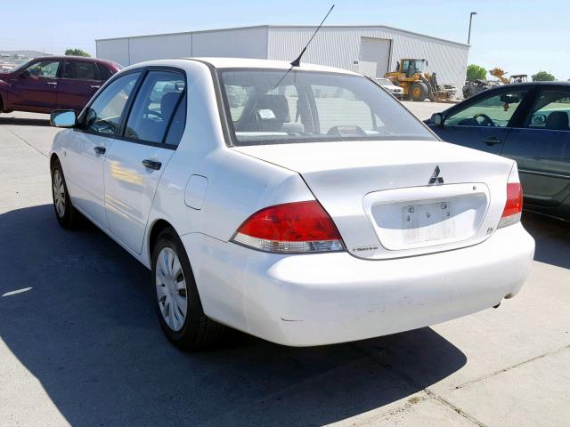 JA3AJ26E17U016662 - 2007 MITSUBISHI LANCER ES WHITE photo 3