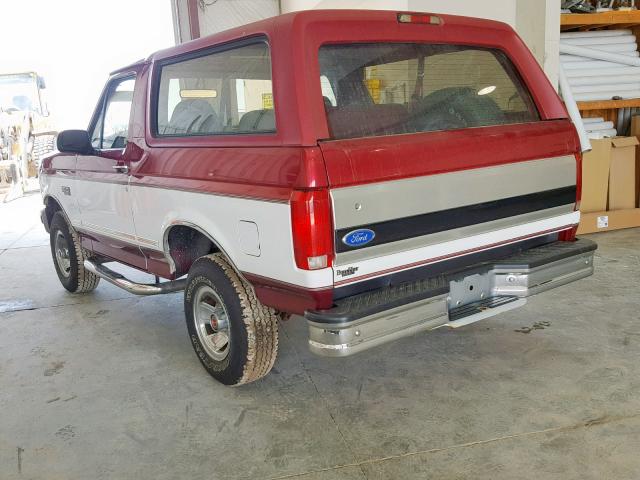 1FMEU15HXRLA96144 - 1994 FORD BRONCO U10 RED photo 3