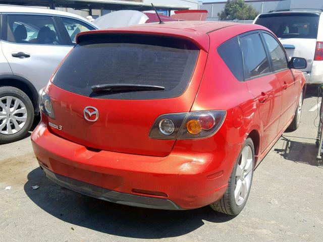 JM1BK343151240829 - 2005 MAZDA 3 HATCHBAC RED photo 4