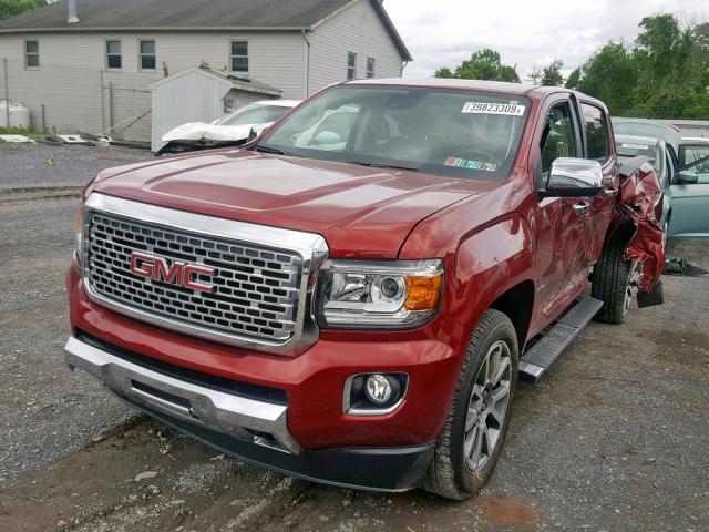 1GTG6EEN8J1142705 - 2018 GMC CANYON DEN MAROON photo 2