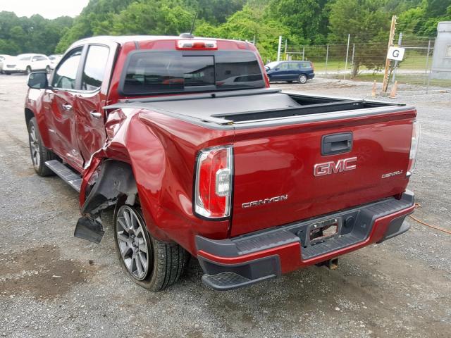 1GTG6EEN8J1142705 - 2018 GMC CANYON DEN MAROON photo 3