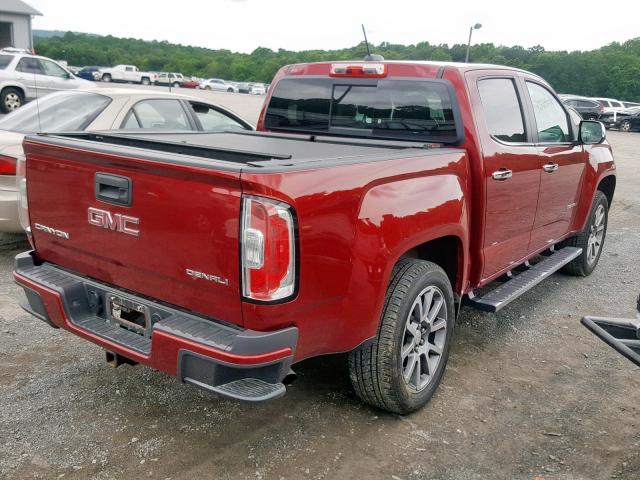 1GTG6EEN8J1142705 - 2018 GMC CANYON DEN MAROON photo 4