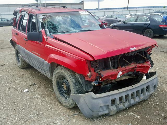 1J4GZ58S8WC293042 - 1998 JEEP GRAND CHER RED photo 1