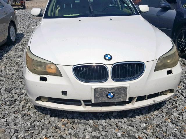 WBANA53524B175901 - 2004 BMW 525 I WHITE photo 9