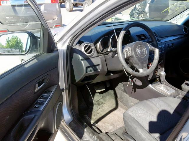 JM1BK323271684744 - 2007 MAZDA 3 S SILVER photo 9