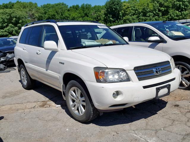 JTEEW21A360024319 - 2006 TOYOTA HIGHLANDER WHITE photo 1