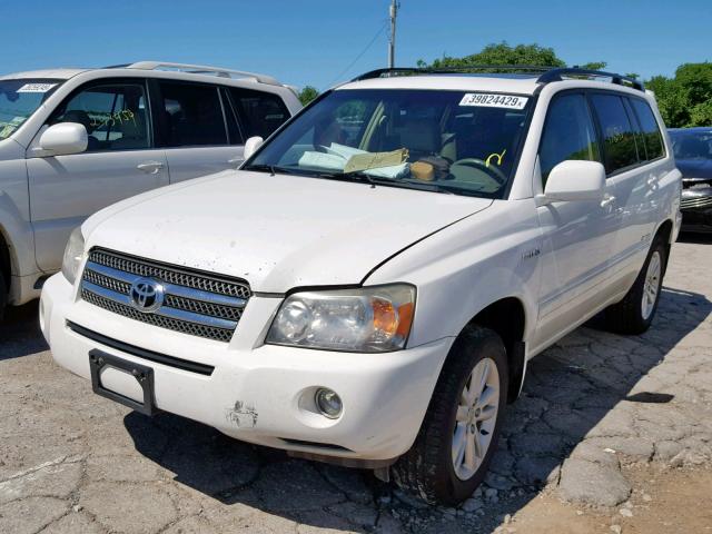 JTEEW21A360024319 - 2006 TOYOTA HIGHLANDER WHITE photo 2