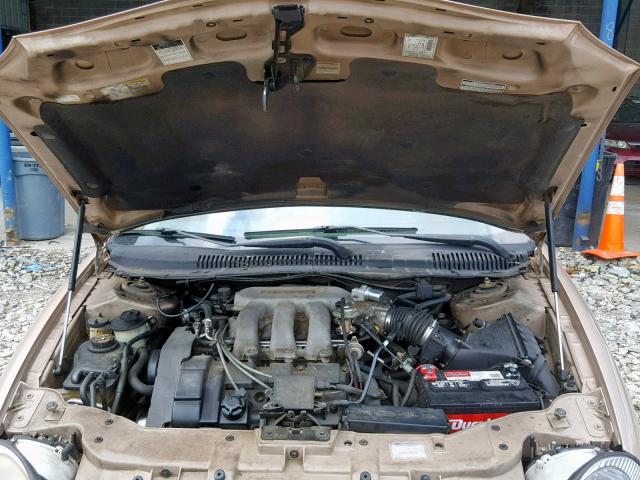 1FALP58S1VA136043 - 1997 FORD TAURUS LX GOLD photo 7