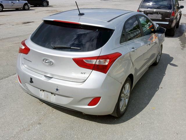 KMHD35LH9EU229750 - 2014 HYUNDAI ELANTRA GT SILVER photo 4