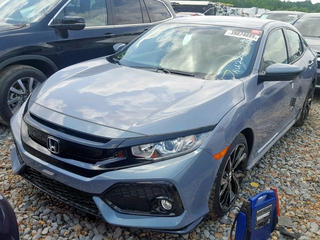 SHHFK7H4XKU222746 - 2019 HONDA CIVIC SPOR GRAY photo 2