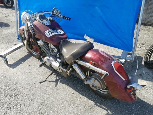 JH2RC50096M202663 - 2006 HONDA VT750 C BURGUNDY photo 3