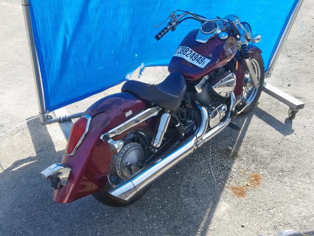 JH2RC50096M202663 - 2006 HONDA VT750 C BURGUNDY photo 4