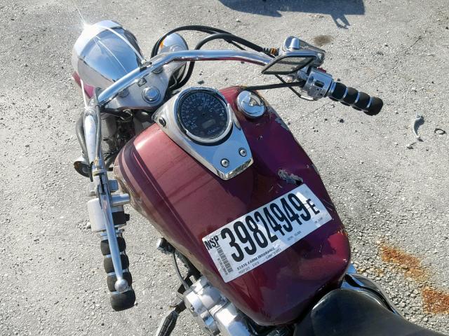 JH2RC50096M202663 - 2006 HONDA VT750 C BURGUNDY photo 5