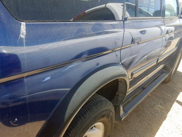 JA4LS21H11P025418 - 2001 MITSUBISHI MONTERO SP BLUE photo 9