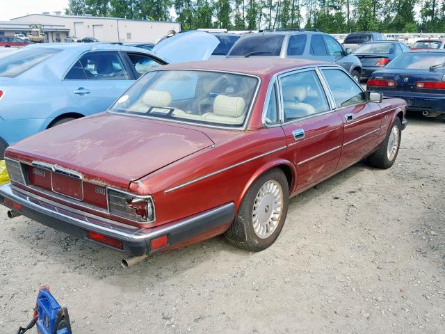 SAJMX1348RC689588 - 1994 JAGUAR XJ12 MAROON photo 4