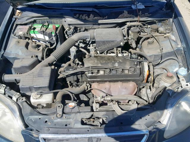 1HGEJ6521TL049342 - 1996 HONDA CIVIC DX GREEN photo 7