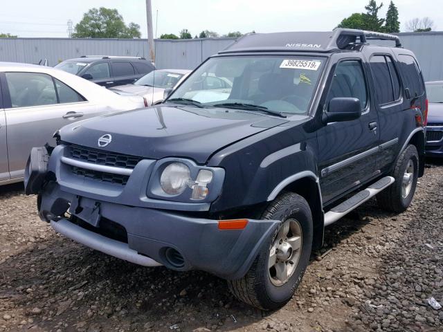 5N1ED28Y44C676080 - 2004 NISSAN XTERRA XE BLACK photo 2